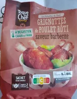 Grignottes de poulet rôti saveur barbecue