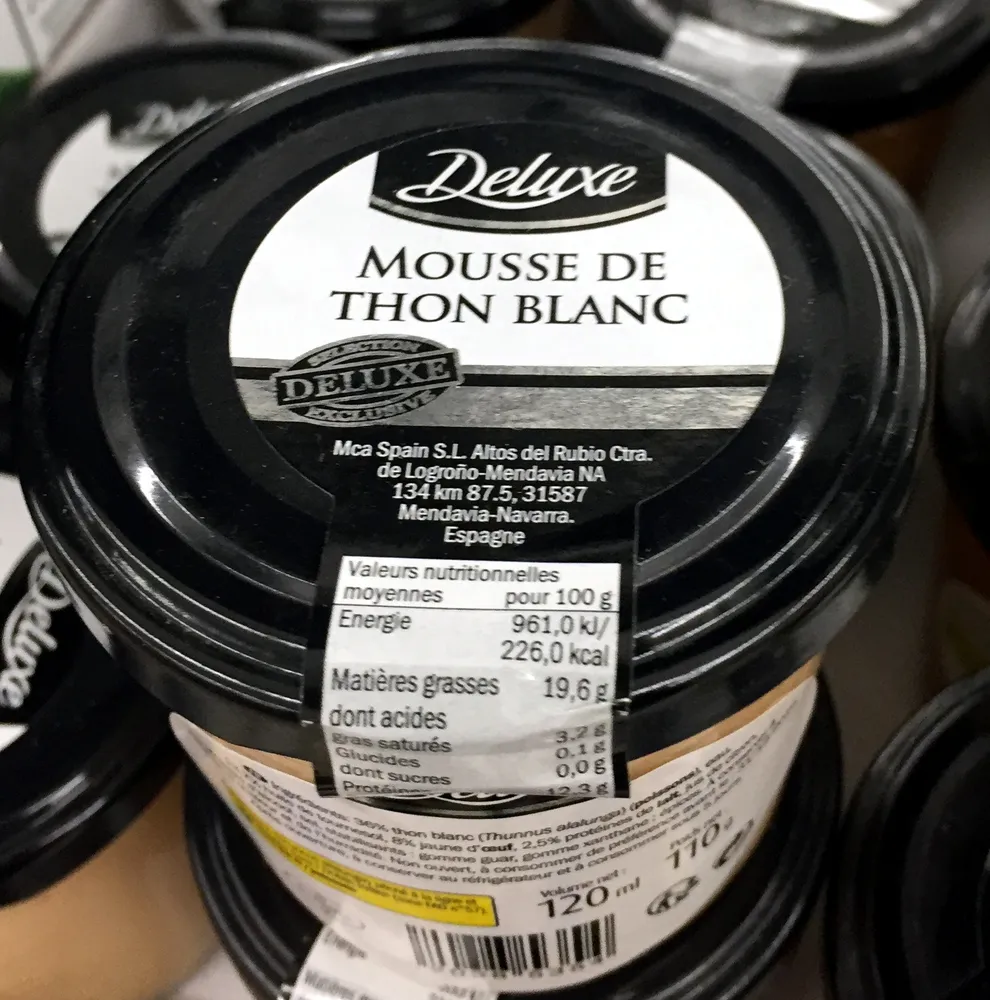 Mousse de thon blanc