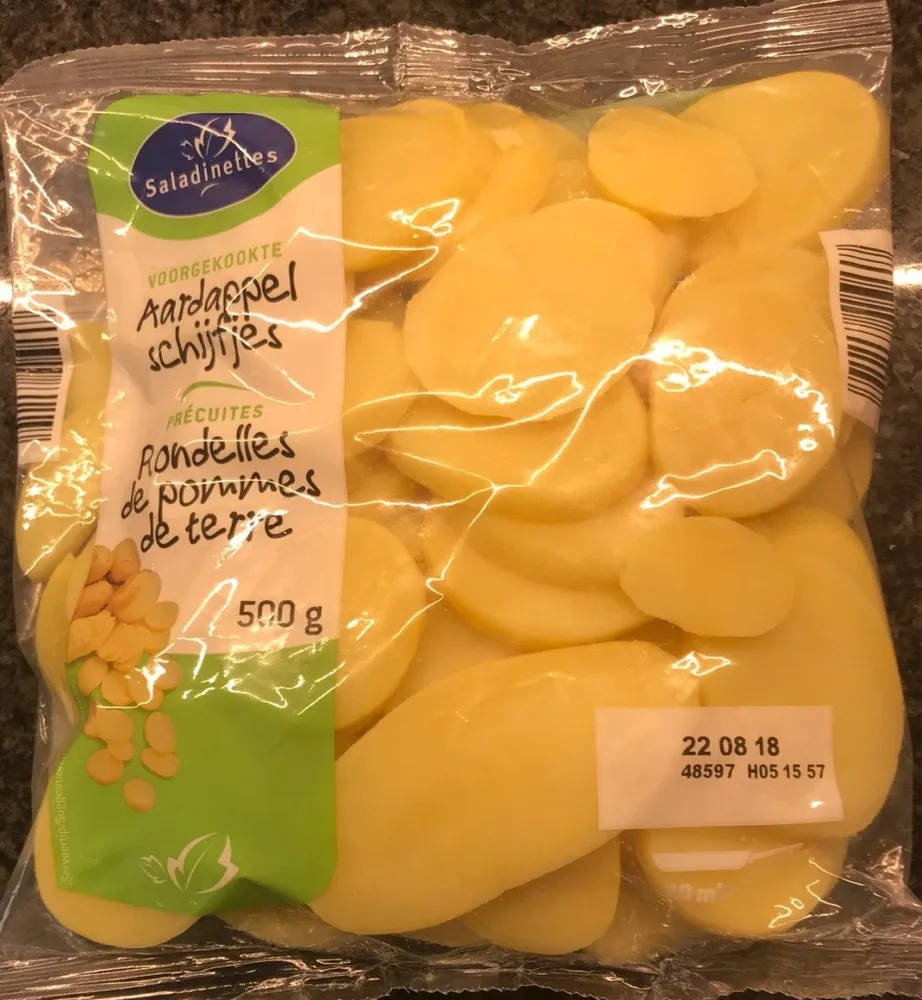 Rondelles de pommes de terre precuites