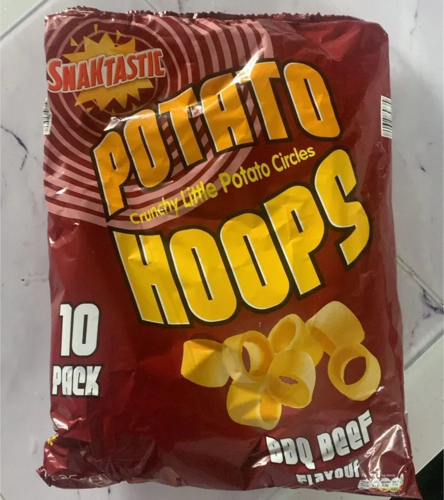 Snaktastic Potato Hoops BBQ Beef Flavour