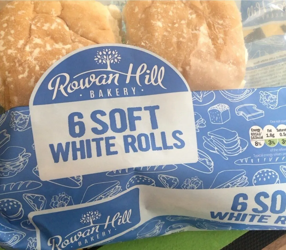6 Soft white rolls