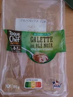 Galette  au blé noir lardons, chèvre & emmental