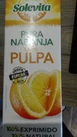 Zumo de naranja exprimida con pulpa