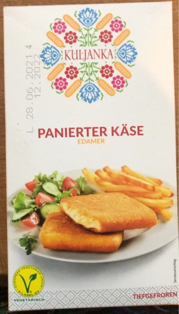 Panierter Käse Edamer