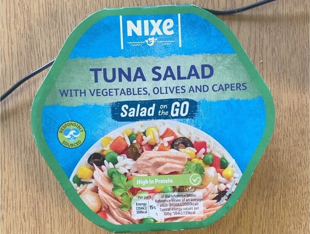 Tuna salad with rice