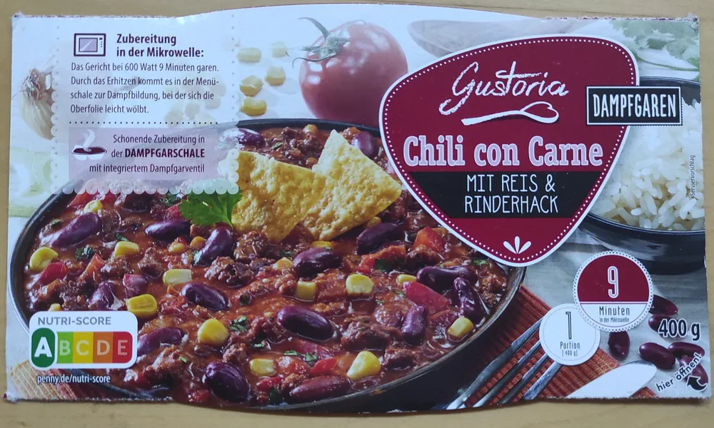 Chili con Carne mit Reis & Rinderhack
