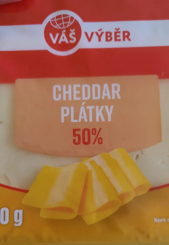 CHEDDAR PLÁTKY 50%