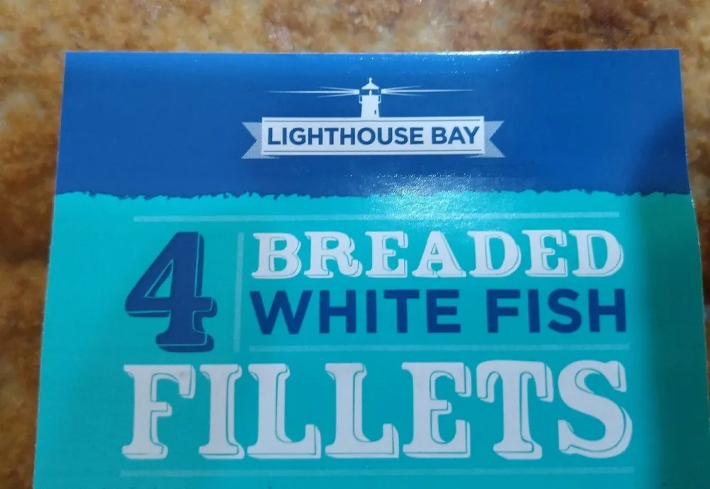 Breaded white fish