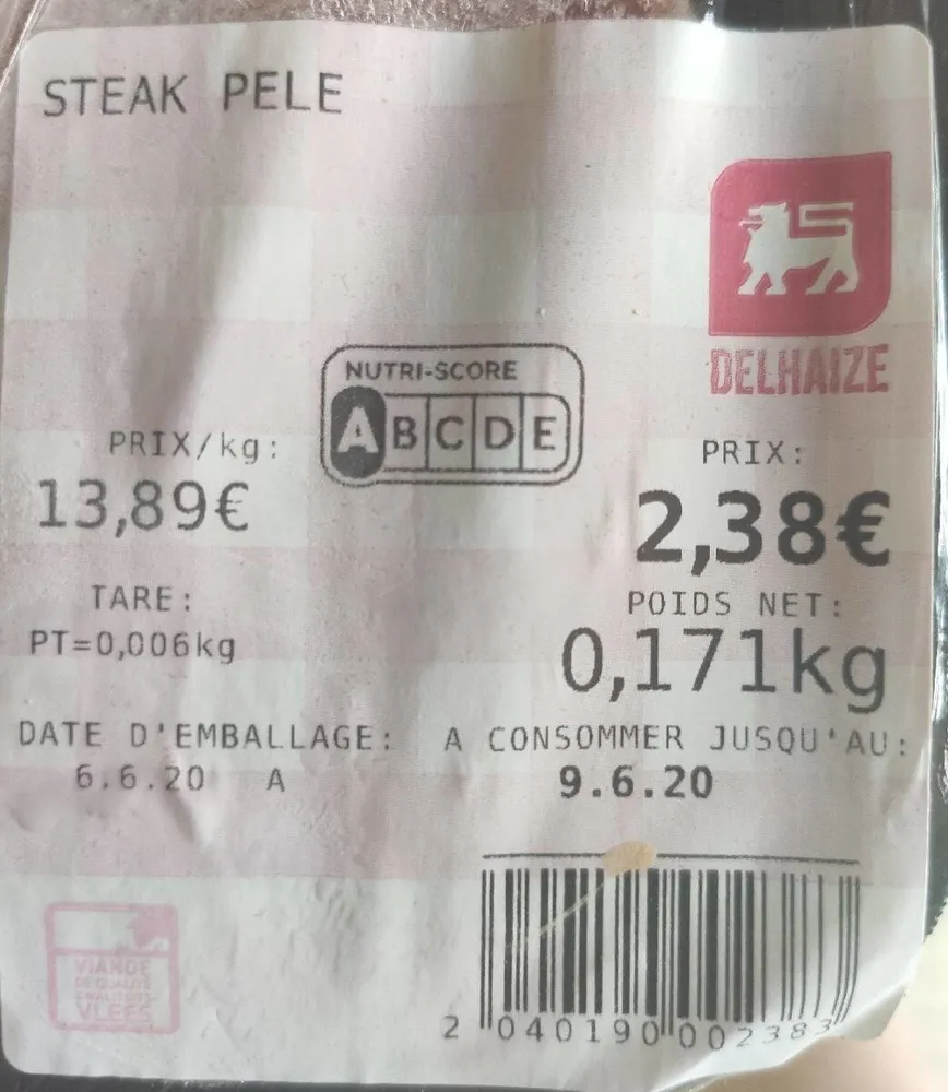 Steak pelé