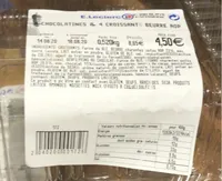 4 chocolatines et 4 croissants