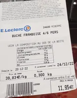 Bûche framboise