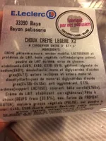 Choux creme legere