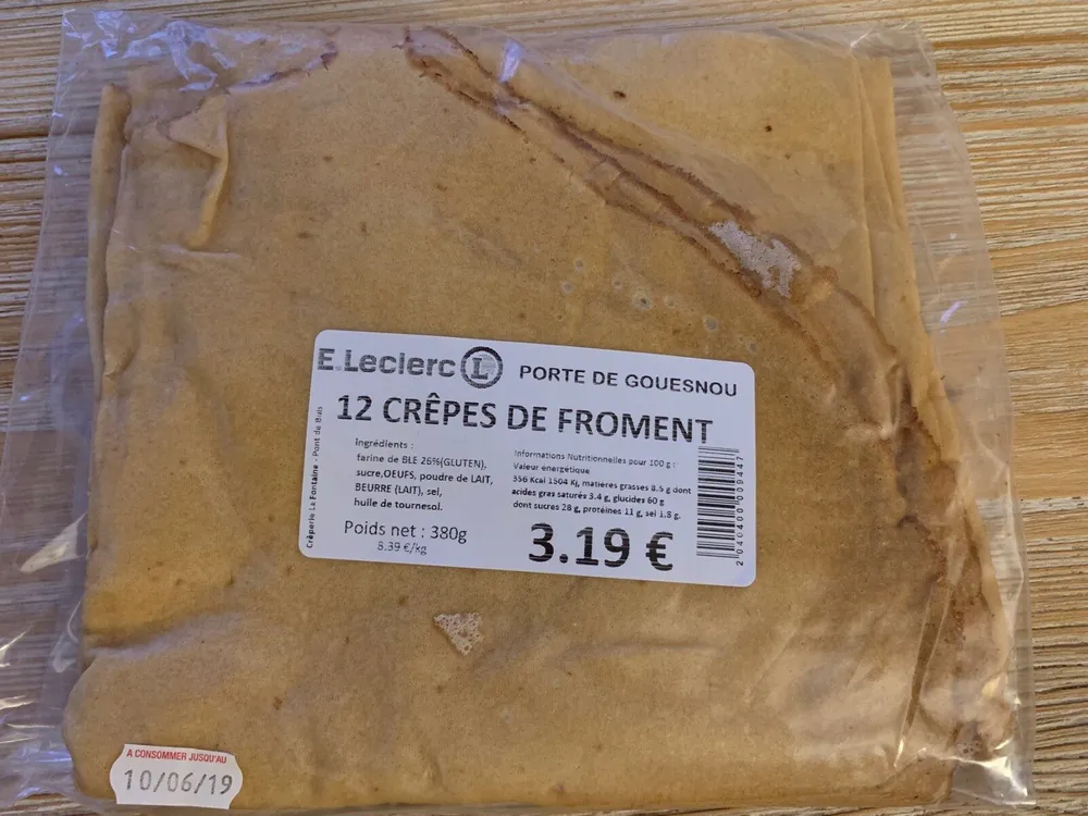 Crêpes de froment