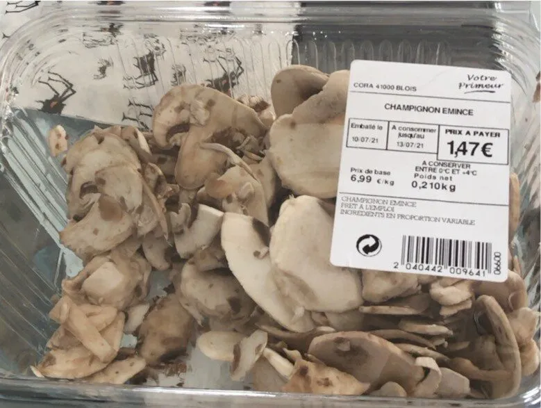Champignons emince