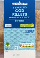 Breaded cod fillets
