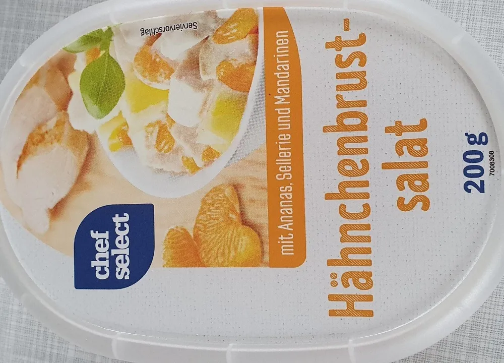 Hähnchenbrustsalat, Mit Früchten