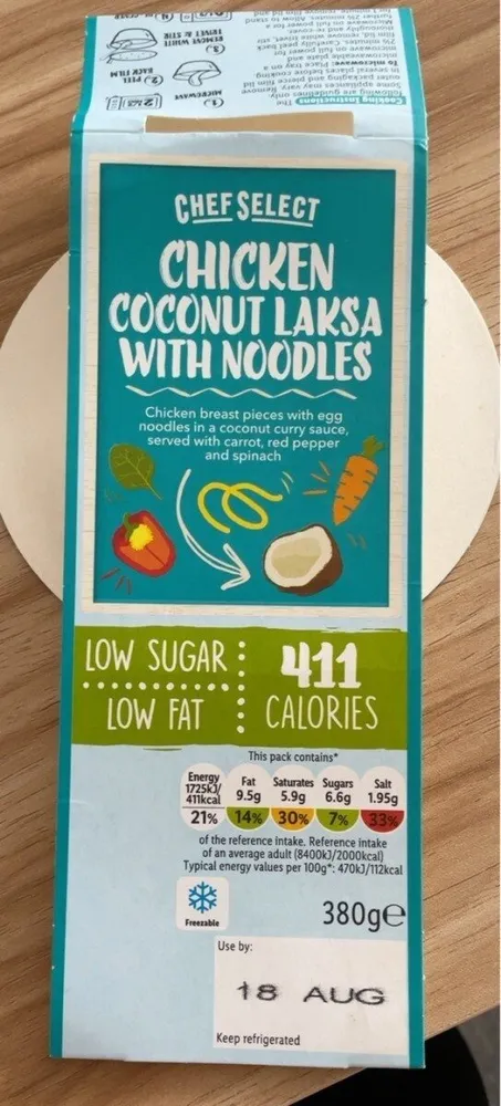 CHICKEN COCONUT LAKSA WITH NOODLES