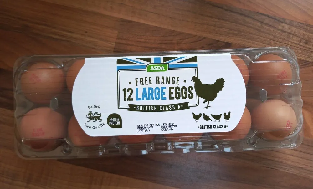 FREE RANGE LARGE EGGS