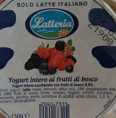 yogurt intero ai frutti di bosco