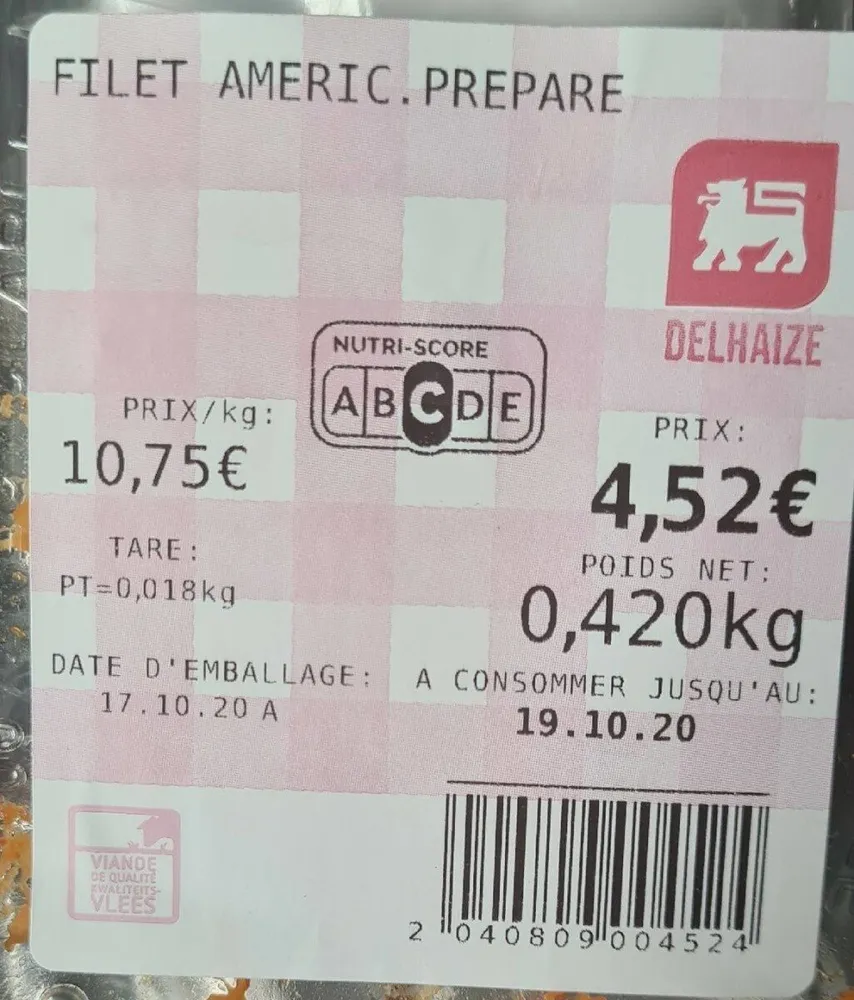 Américain delhaize préparé
