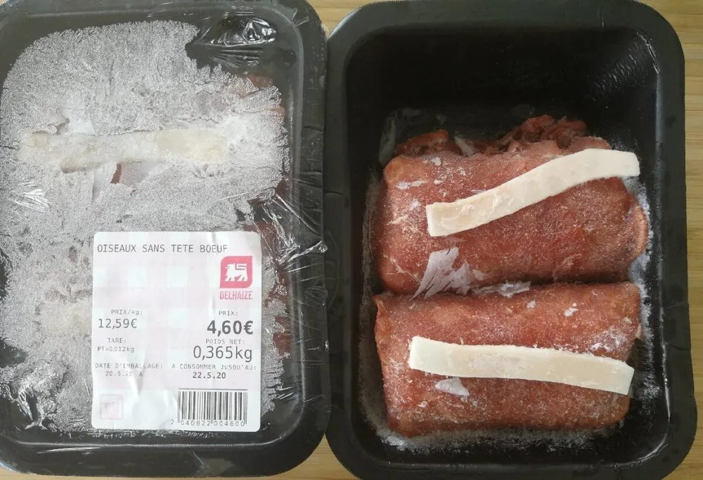 Oiseaux sans tête bœuf