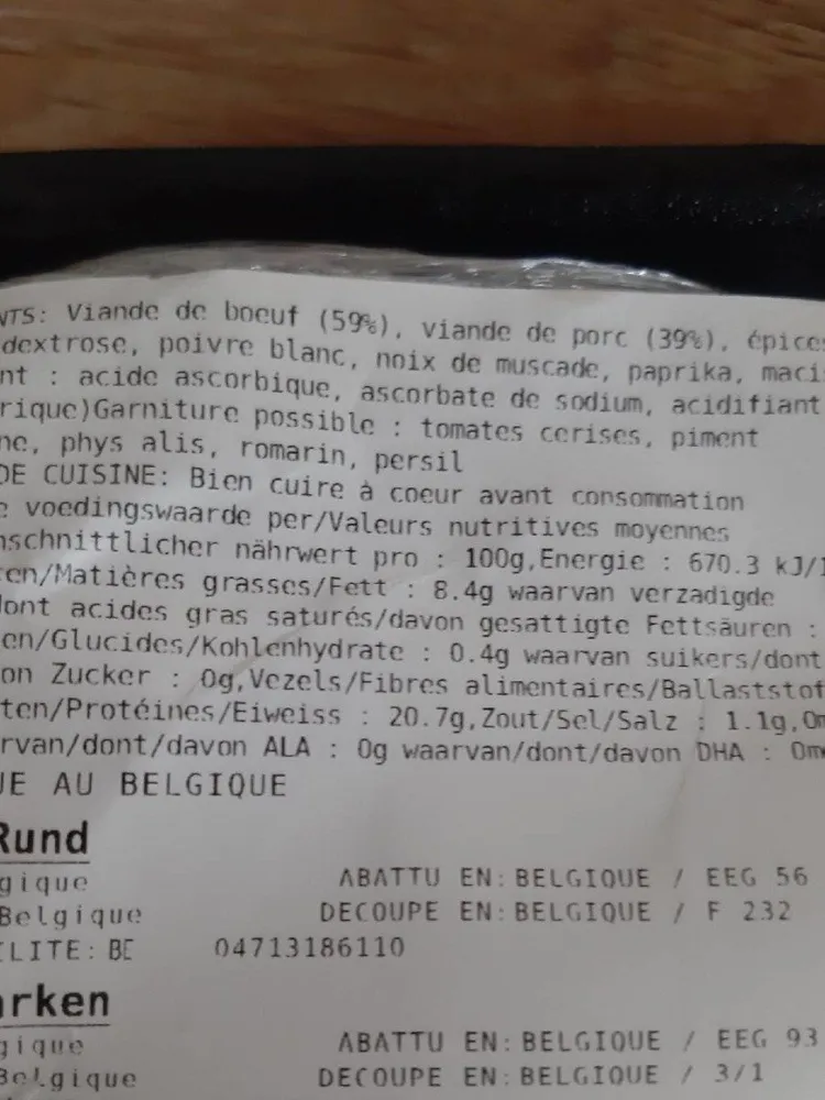 Hachis boeuf&porc épicé