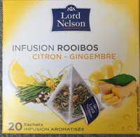 INFUSION ROOIBOS CITRON - GINGEMBRE