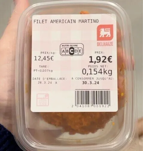 Filet americain martino