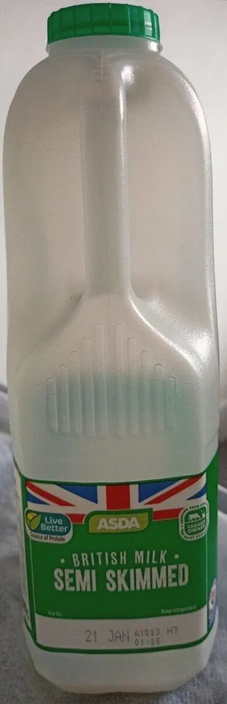 BRITISH MILK SEMI SKIMMED