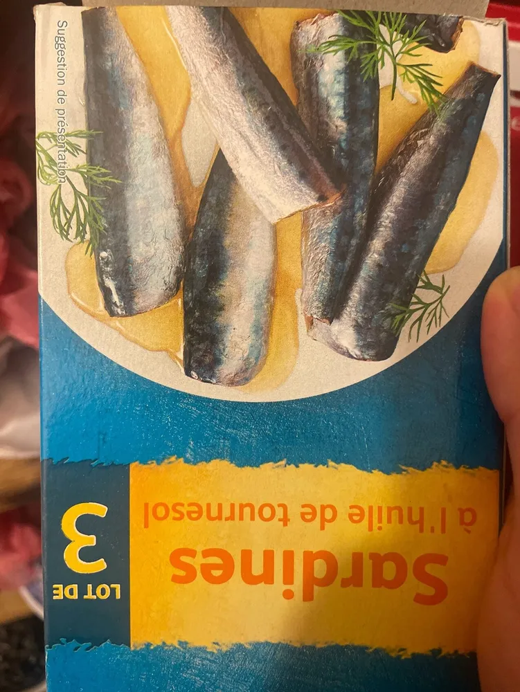 Sardine a l'huile de tournesol