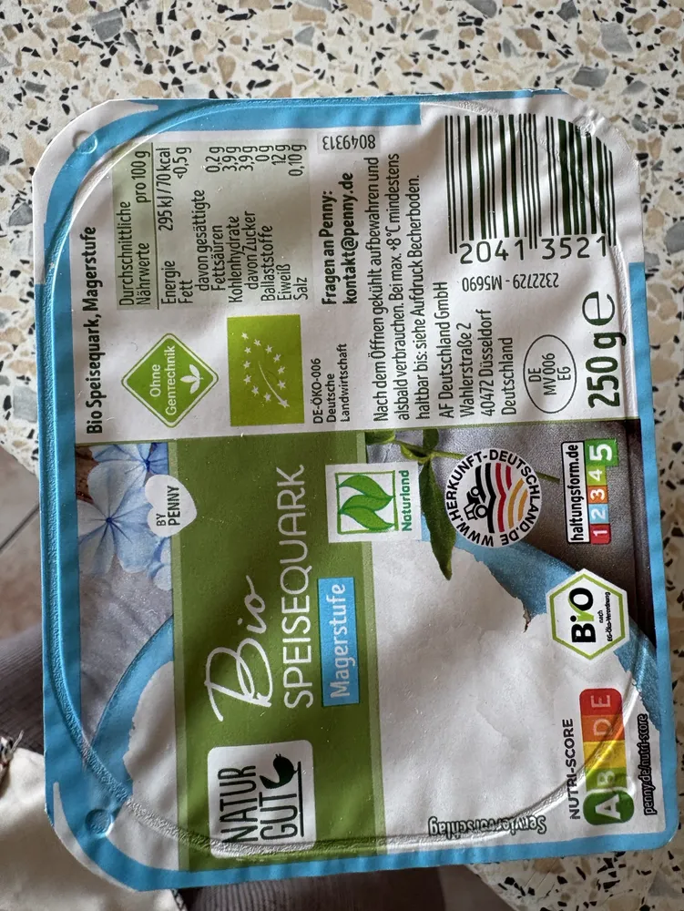 Bio-Speisequark Magerstufe / Lidl: Grissini