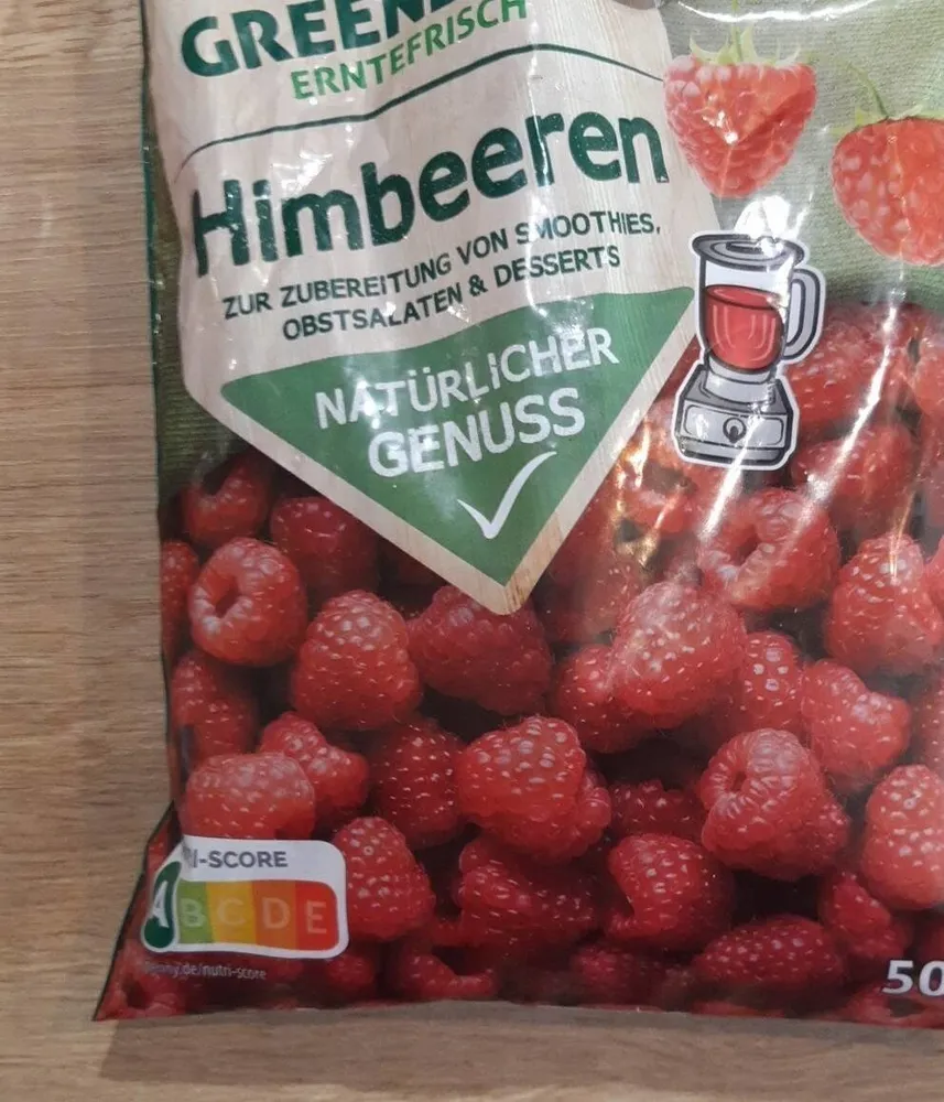 geforene Himbeeren