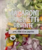 Macaroni Spaghetti groenten