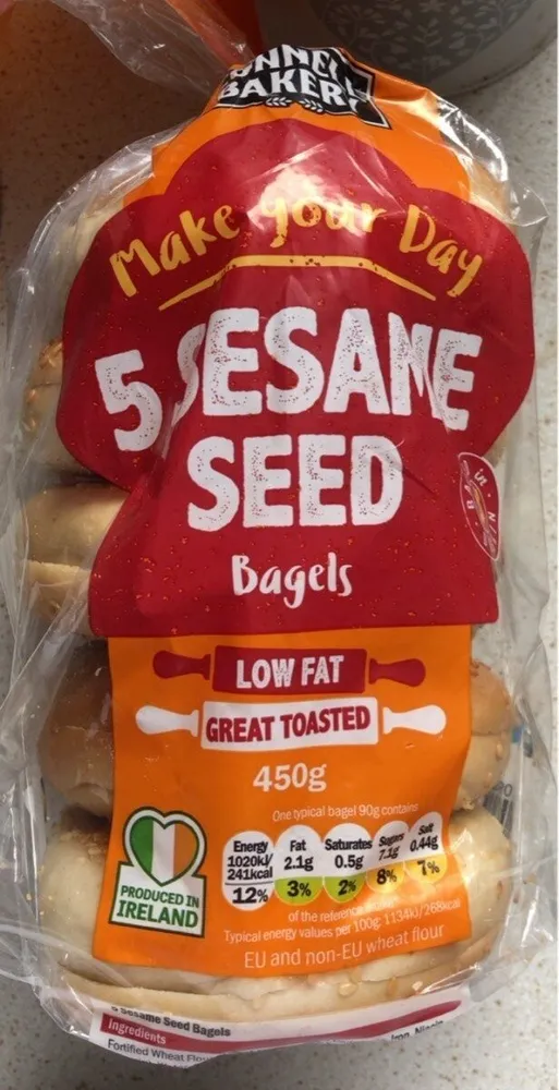 5 Sesame Seed Bagels