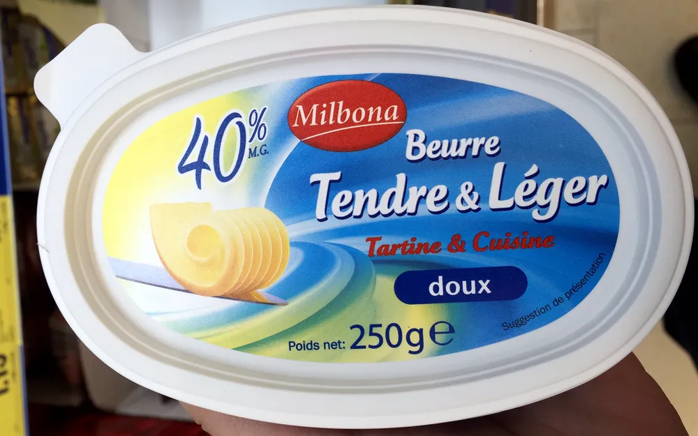 Beurre Tendre & Léger 40% MG doux