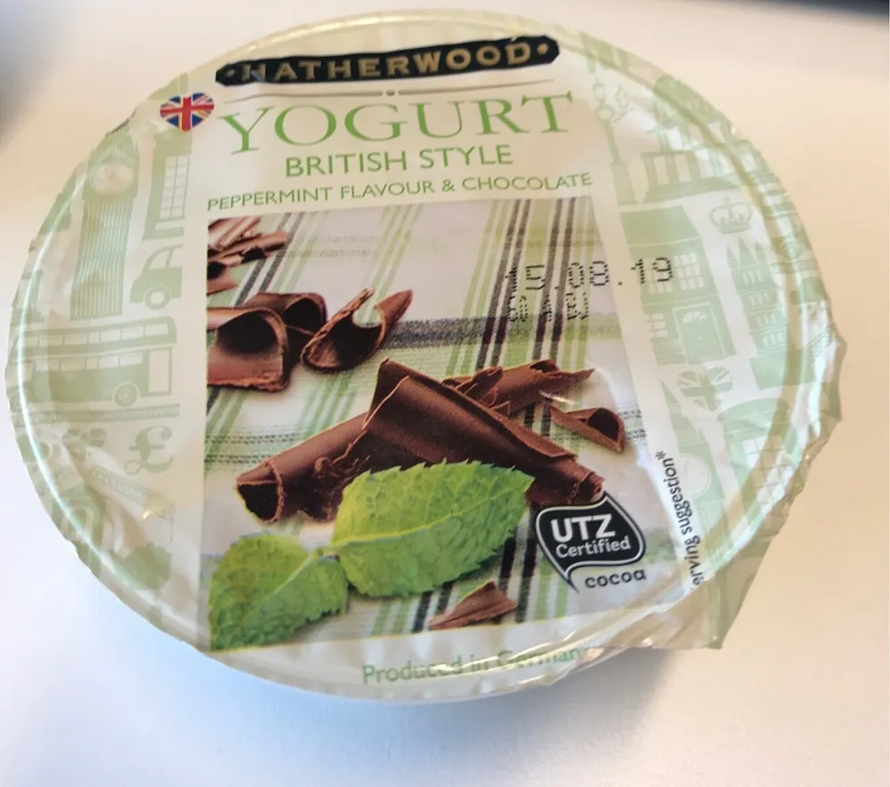 Yogurt british style peppermint et chocolate
