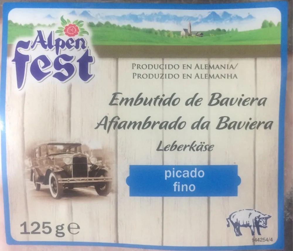 Bayerischer Leberkäs, fein, Fein, mit Kruste