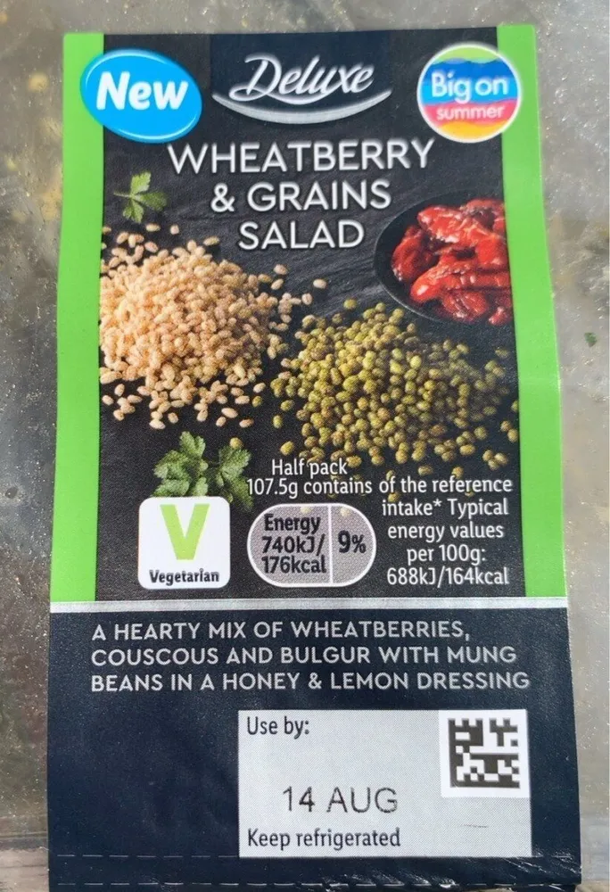 Deluxe wheatberry and grains salad