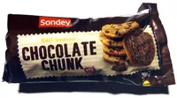 Half Coated Chocolate Chunk Cookies