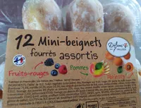 Mini beignets fourrés assortis