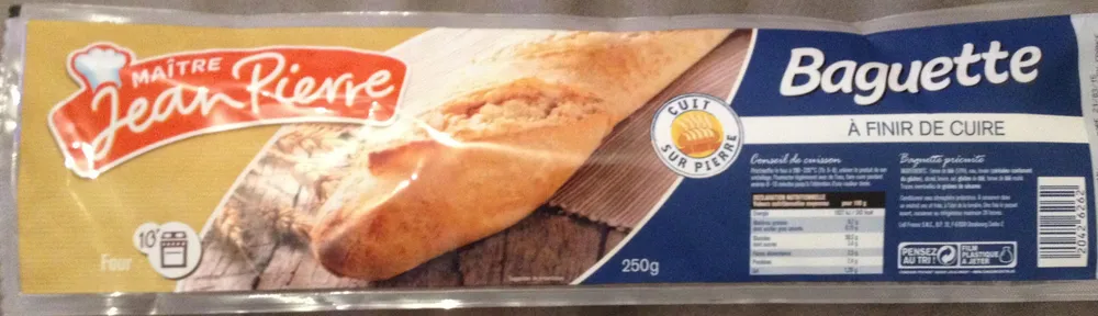 Baguette à finir de cuire