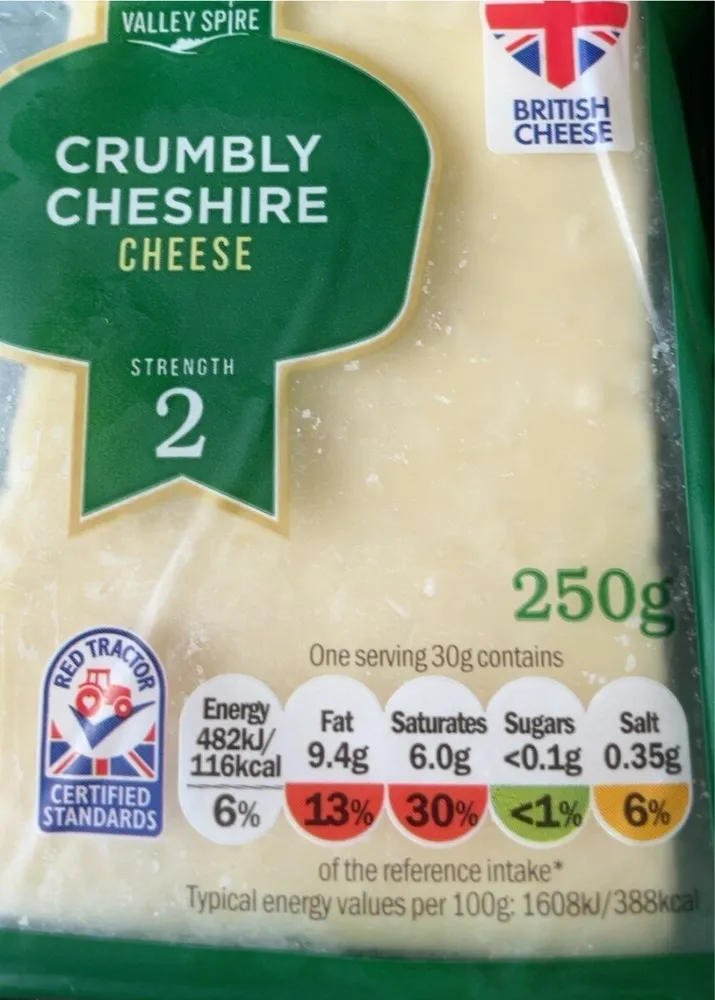 Crumbly cheshire