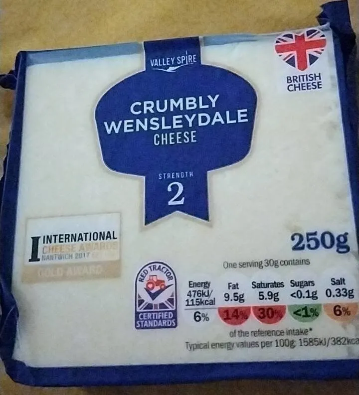 Cheese crumbly Wensleydale