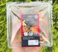 Chickpea, carrot & red quinoa salad