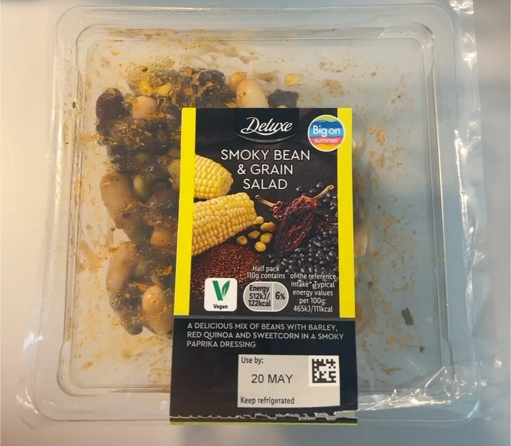 Smoky bean & grain salad