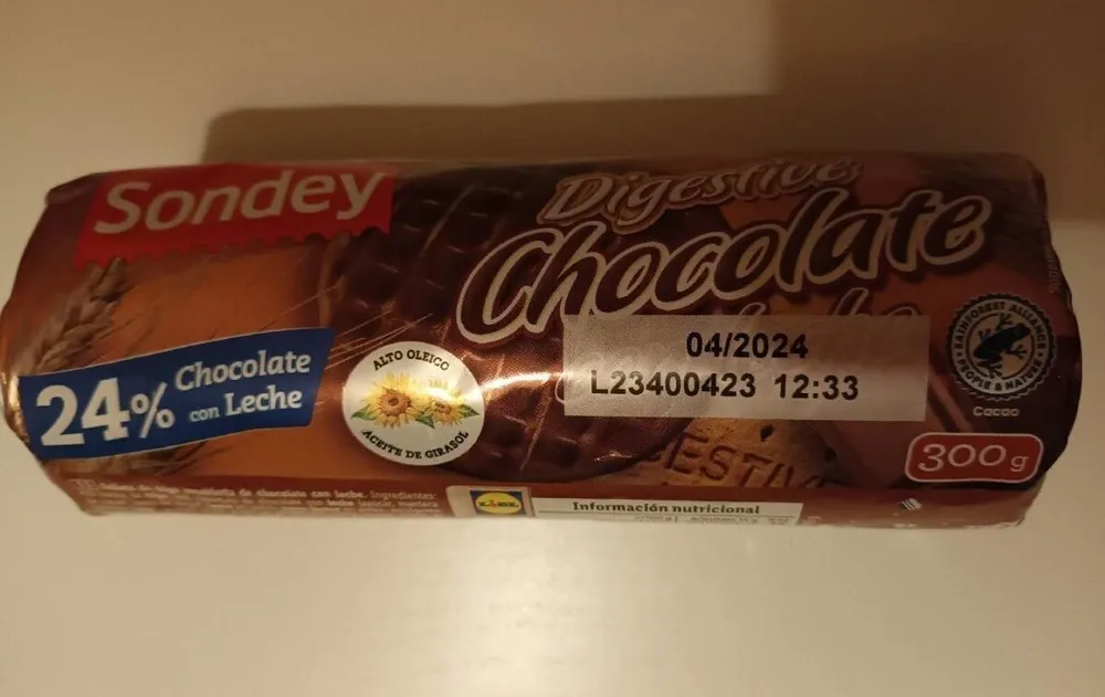 Digestive chocolate con leche