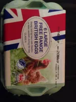 6 larges free range British eggs