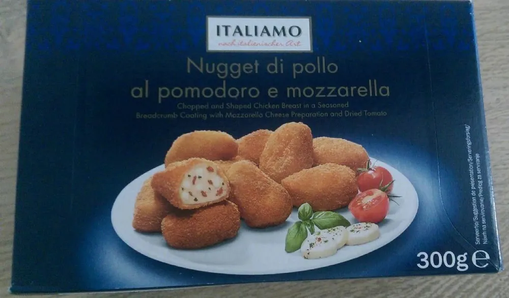 Nuggets de poulet tomate mozzarella