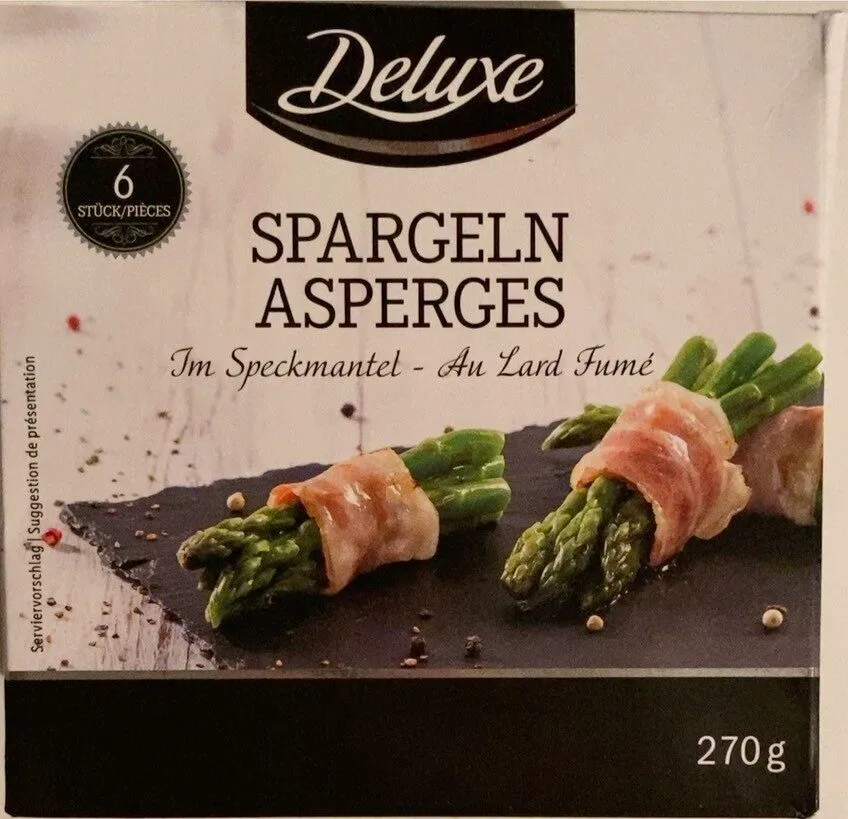 Asperges au lard fume