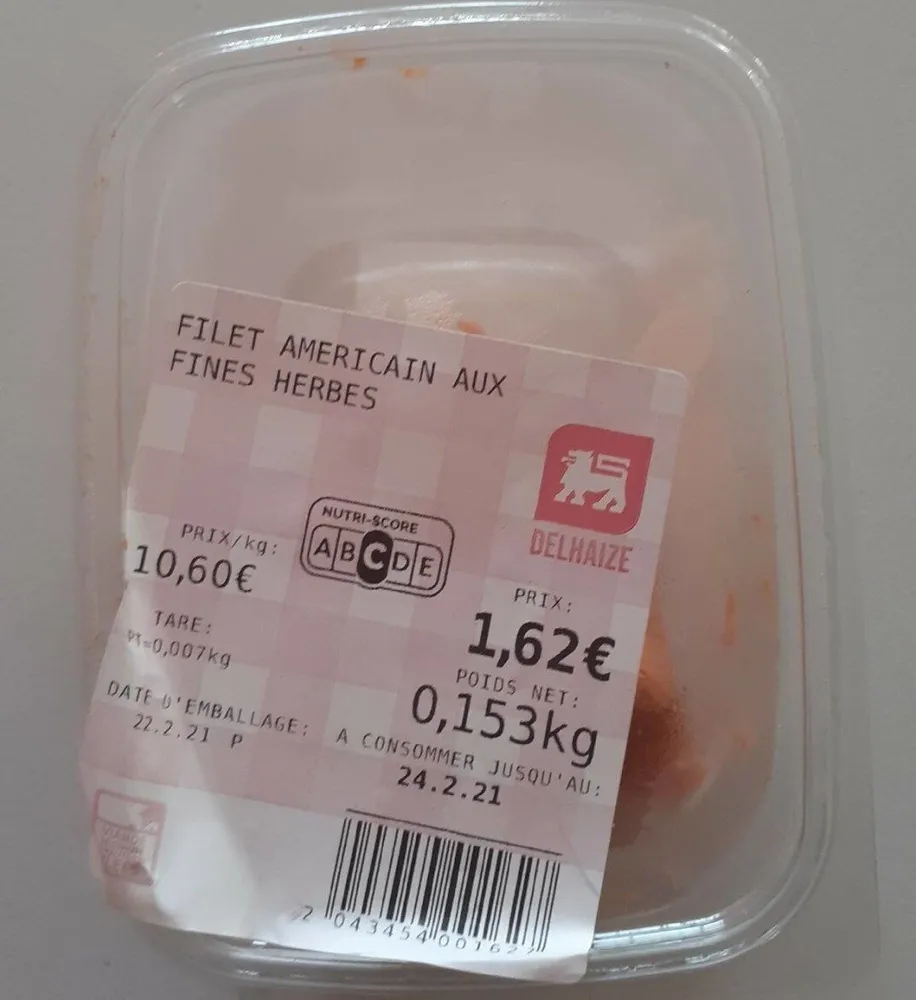 Filet americain aux fines herbes